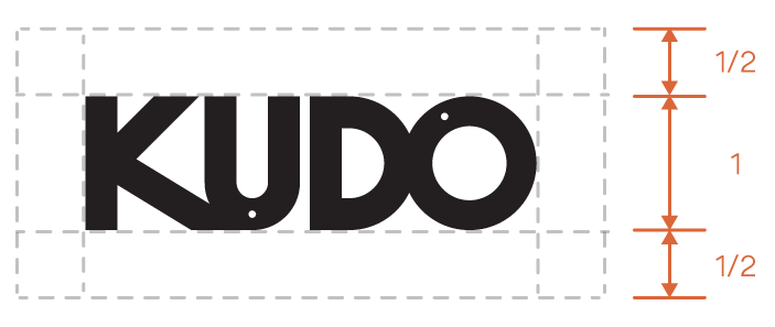 The KUDO Logo dimensios