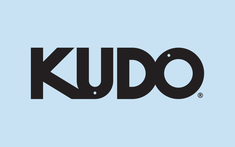 KUDO logo on Blue