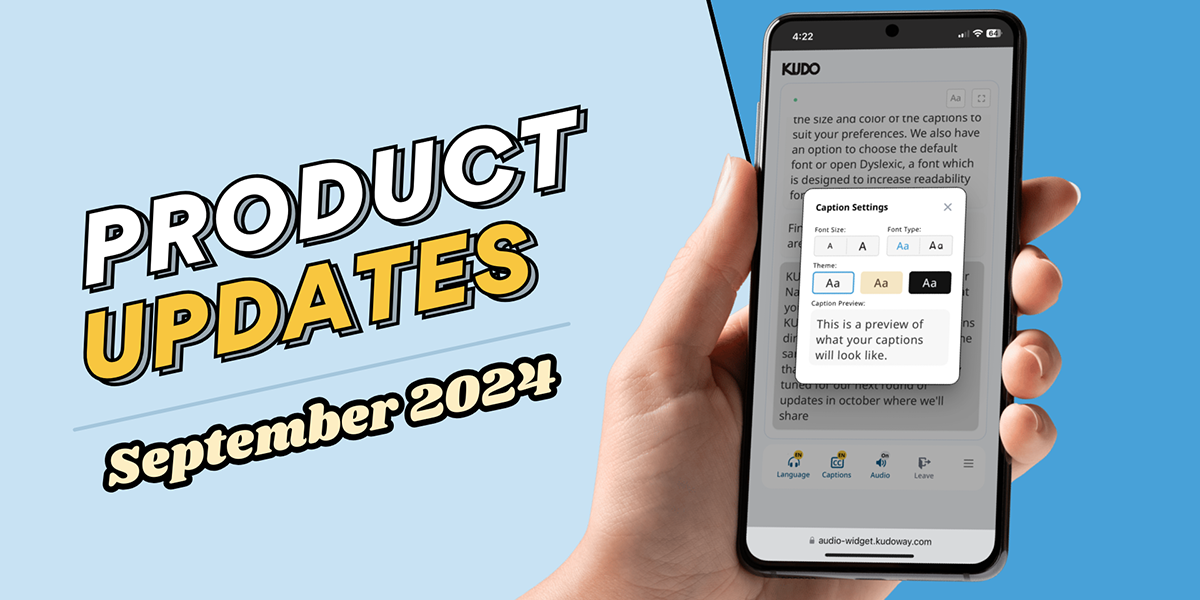 KUDO product updates September 2024