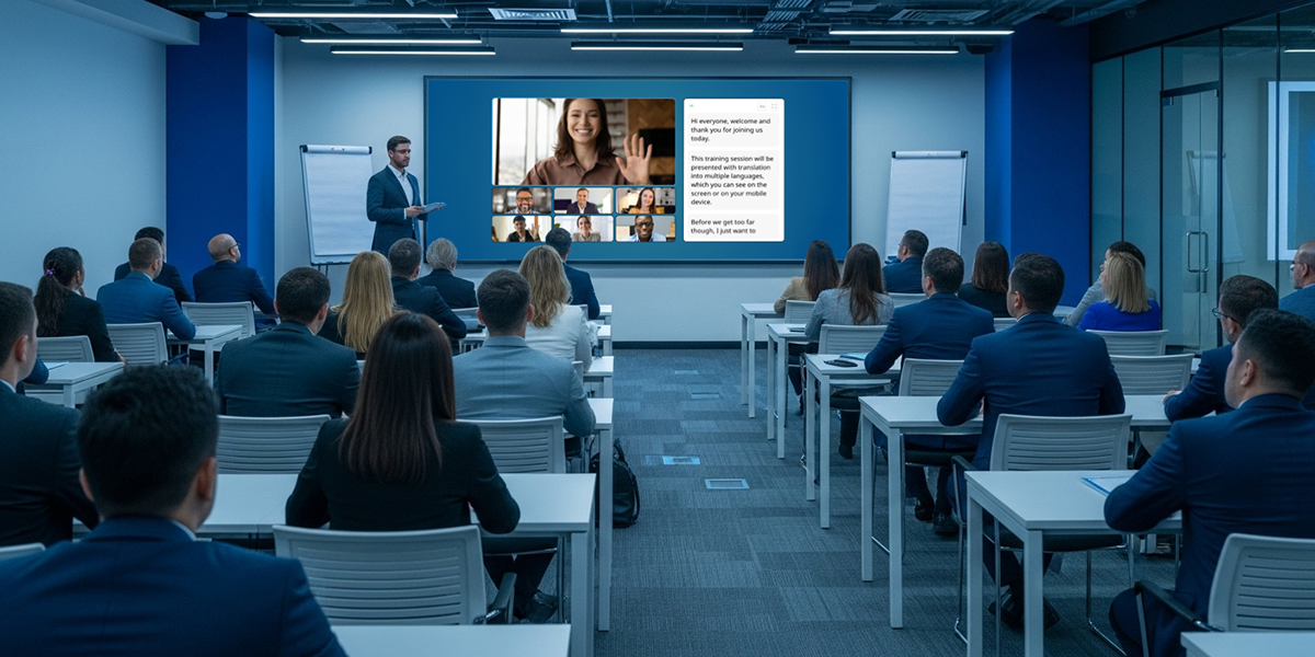 AI Captions & Human Interpretation in Corporate Training